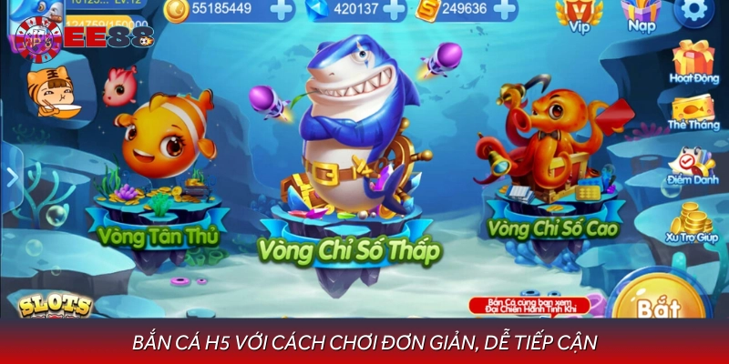 Giới thiệu tổng quan Bắn Cá H5 dễ chơi