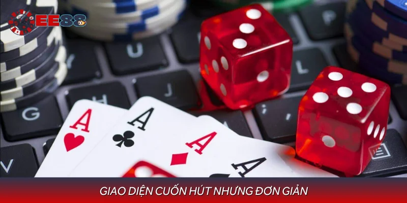 Giao diện đơn giản của game bài phỏm