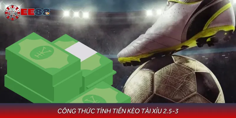 Cách tính tiền kèo tài xỉu 2.5-3 là gì theo công thức