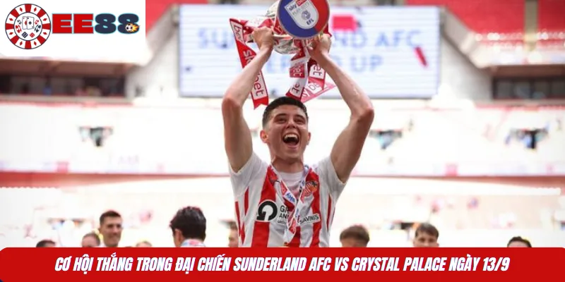 Cơ hội thắng trong đại chiến Sunderland AFC vs Crystal Palace ngày 13/9