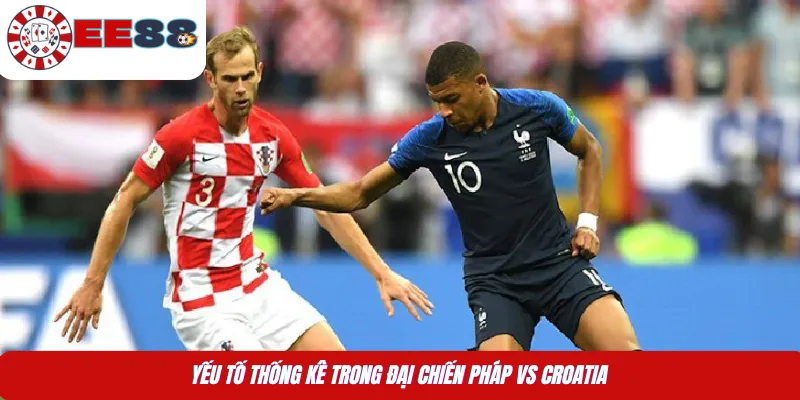 Yếu tố thống kê trong đại chiến Pháp vs Croatia